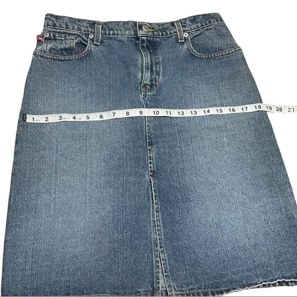 Ralph Lauren Front Slit Denim Skirt Size 4 - Picture 8 of 14